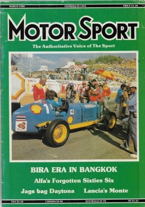 MOTOR SPORT 1988 MAR - ALFA SPYDER, FORD COSWORTH SIERRA RS, BMW 750iL*